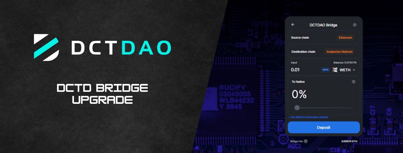 DCTDAO Introduces the $2 Decentralized/Non-Custodial Cross-chain Bridge!