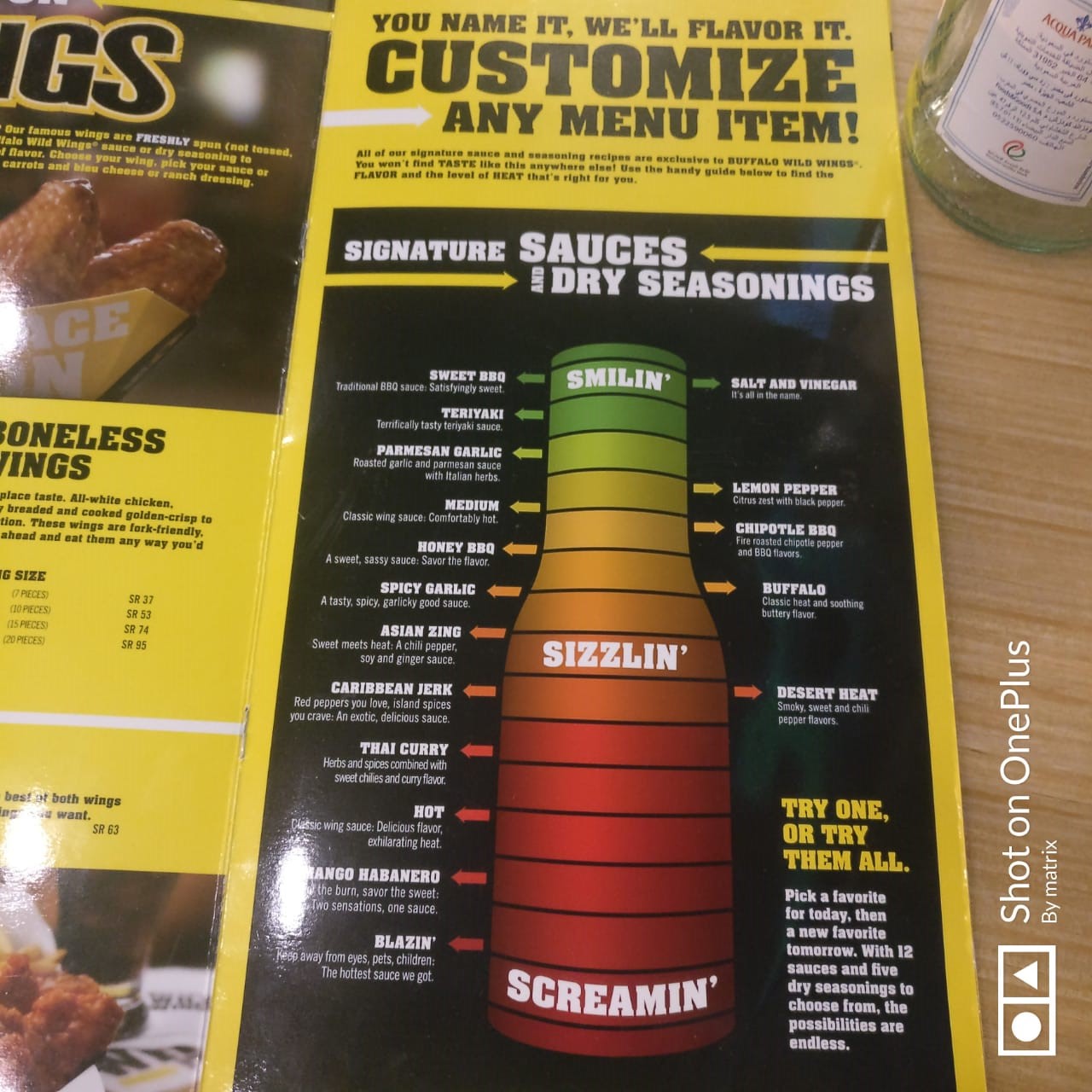 buffalo wild wings sauces ranked