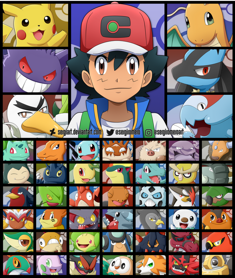 all of ash's pokemon
