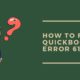 Quickbooks Error -6189