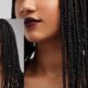 Large Knotless Braids with trendy hair styles