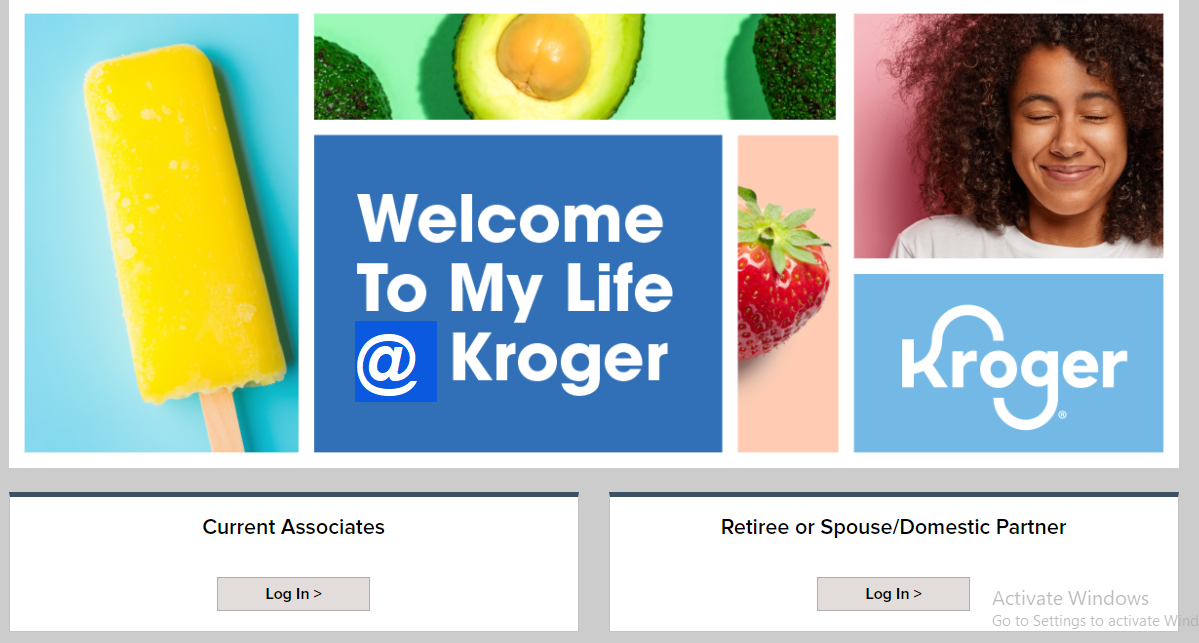 Kroger employee portal MyLifeAtKroger for schedules, benefits, and updates.