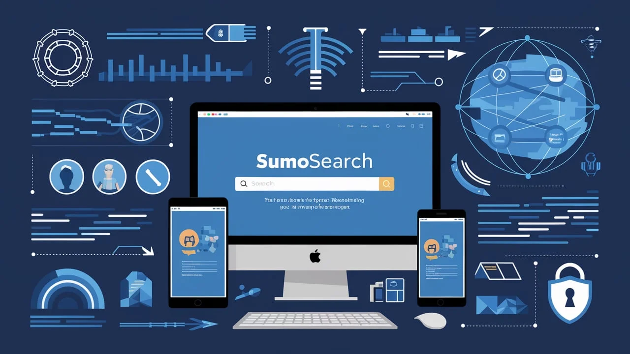 SumoSearch, a meta search engine interface compiling search results from various engines into one platform.