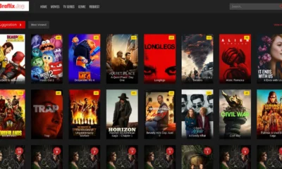 BraFlix streaming platform interface showcasing popular shows and features.