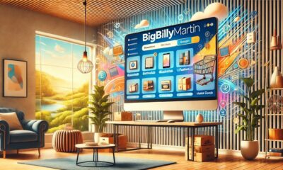 A vibrant landscape showcasing the online platform bigbillymartin with a user-friendly interface and diverse offerings.