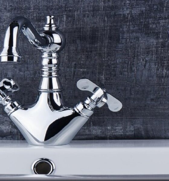 Delta bathroom faucet installed in a modern bathroom setting