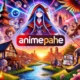 Animepahe logo with anime characters in vibrant background