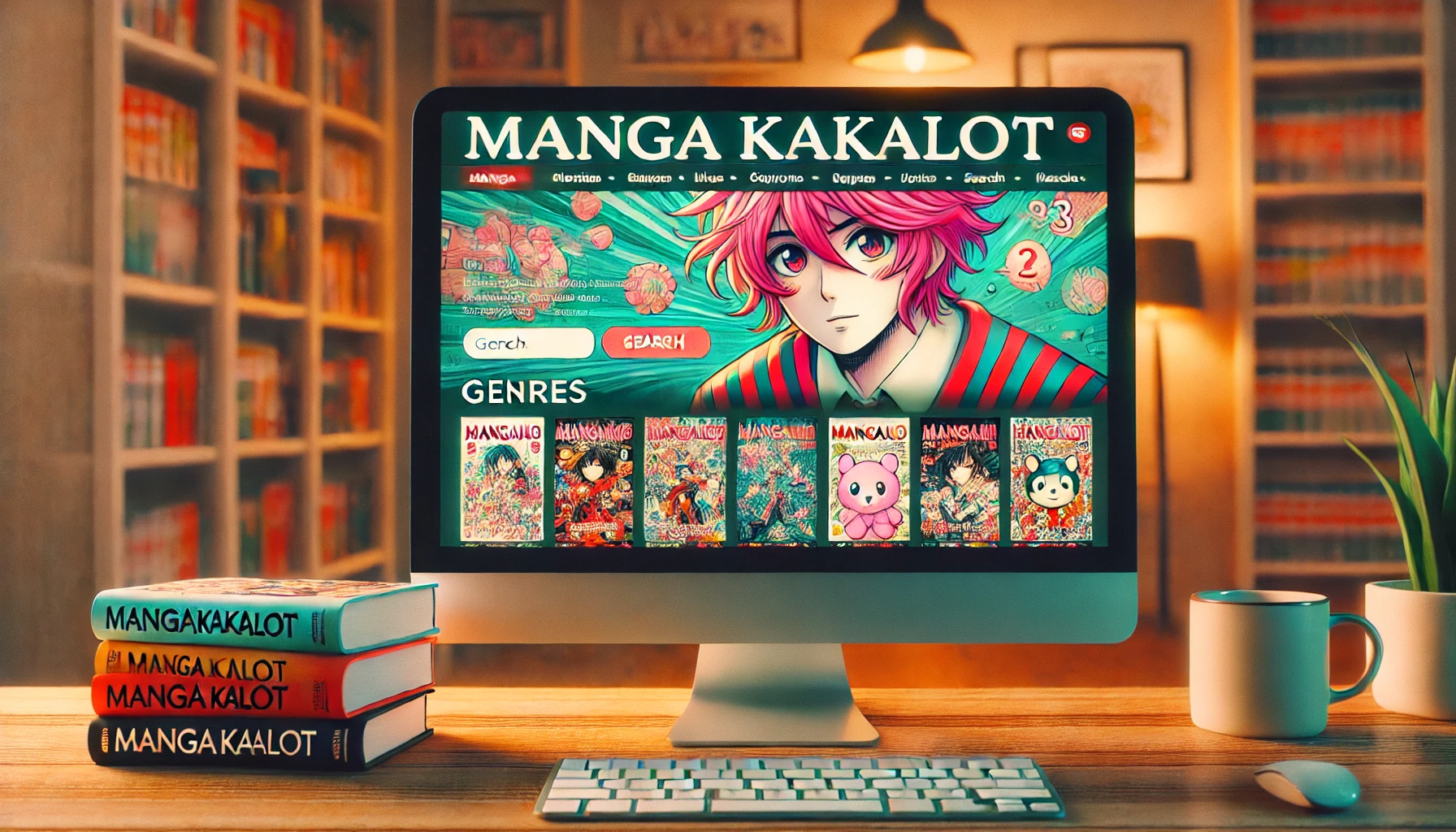 Mangakakalot website showing manga collection and user-friendly interface