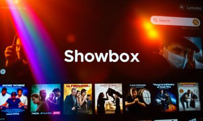 A vibrant graphic representing ShowboxMovies and free movie streaming.