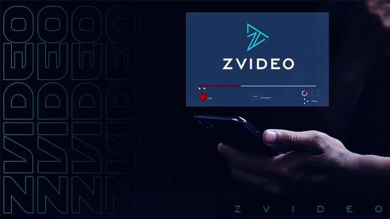 A detailed illustration of zvideo as an advanced video platform for seamless streaming and sharing.