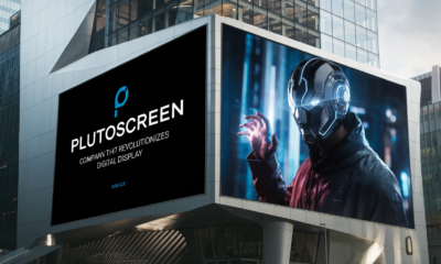 A sleek digital interface representing Plutoscreen com, offering streaming content.