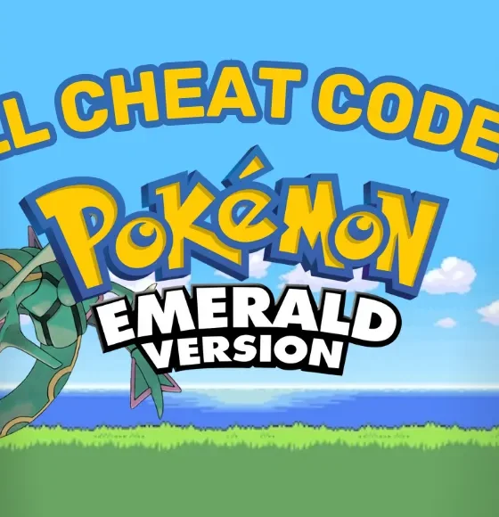 Pokemon Emerald gameplay with a trainer using the Rare Candy cheat to level up a Pokemon.