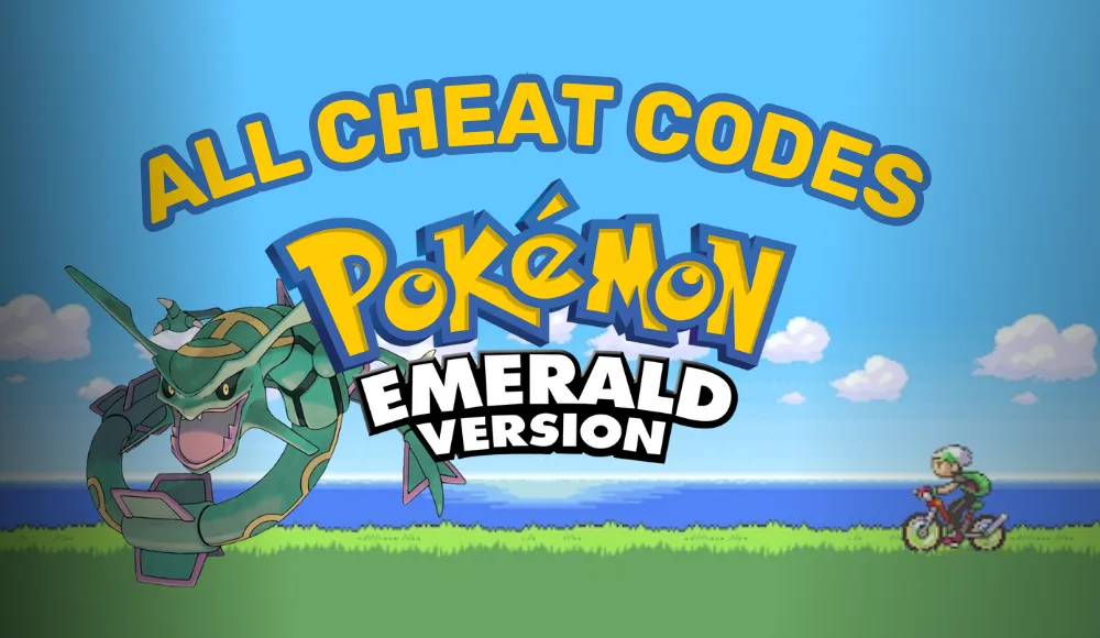 Pokemon Emerald gameplay with a trainer using the Rare Candy cheat to level up a Pokemon.